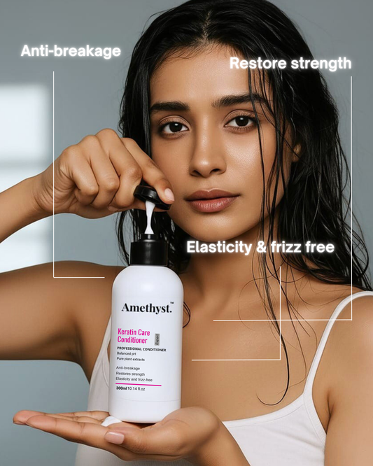 Amethyst Keratin Care Conditioner – Smoothness & Frizz Control for Chemically Treated & Keratin-Treated Hair – 300ml