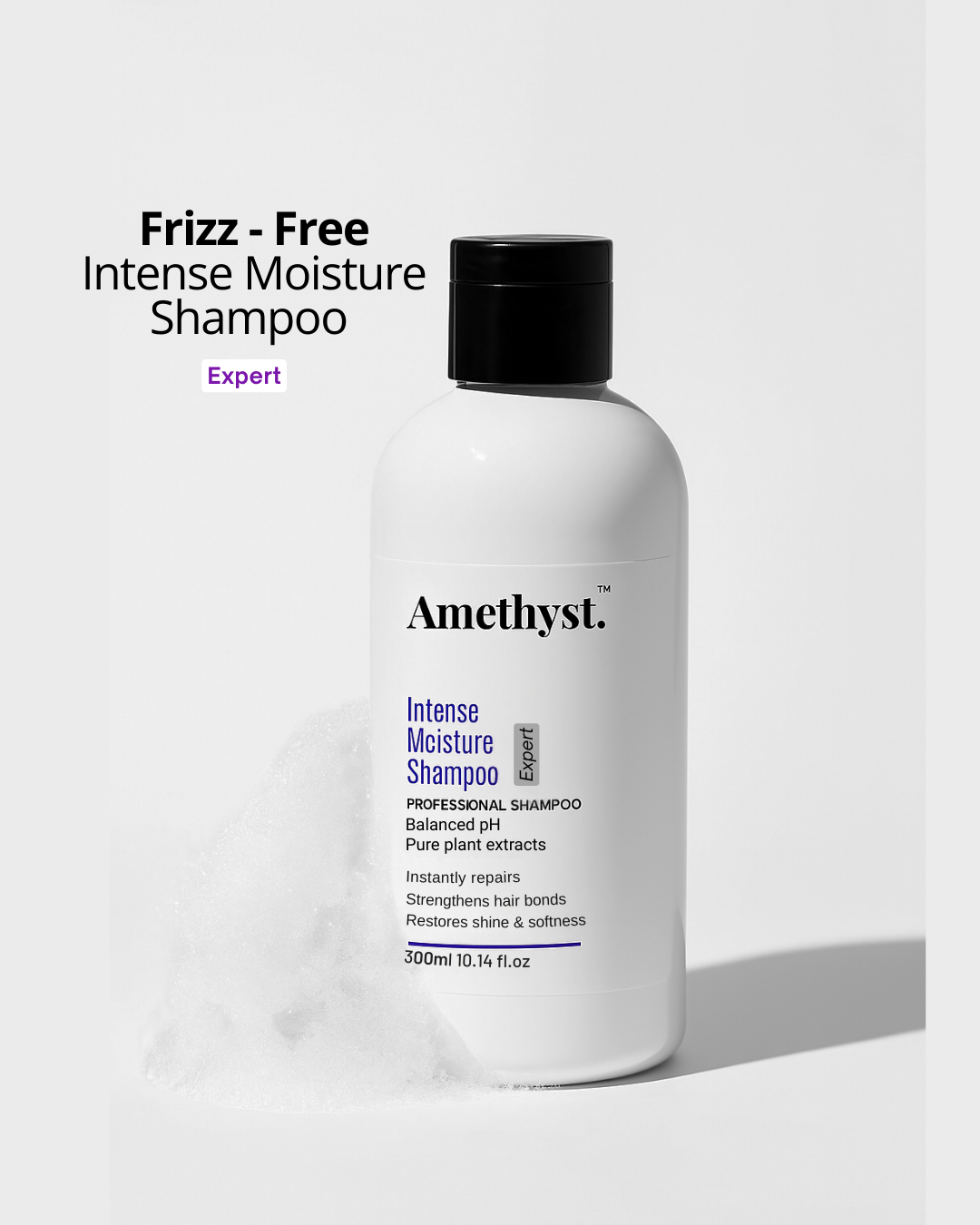 Amethyst Intense Moisture Shampoo - Hydrating & Nourishing Formula for Soft , Smooth Hair