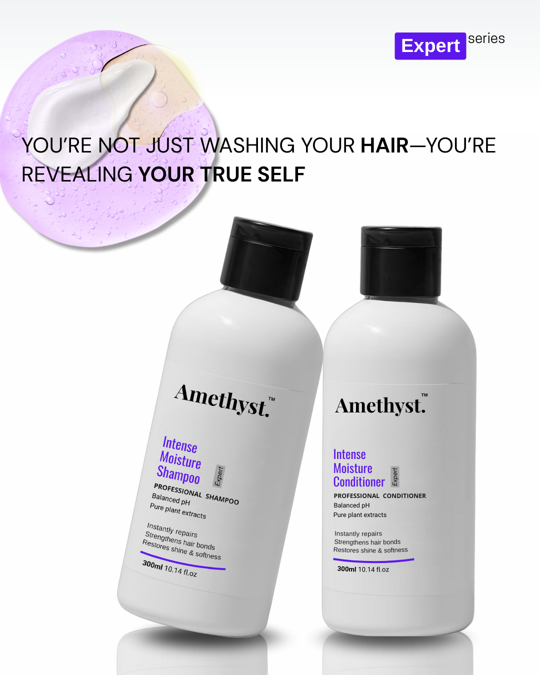 Amethyst Intense  Moisture Conditioner - Deep Hydration & Nourishment for Soft, smooth, Frizz Free Hair