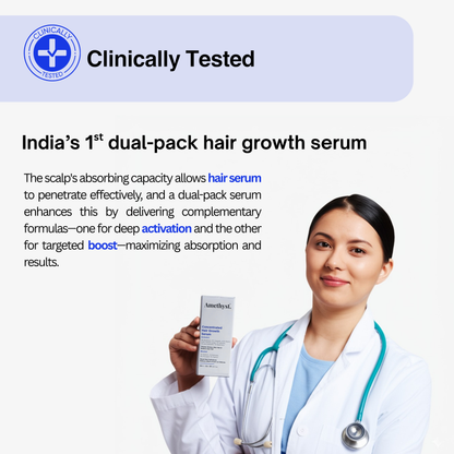 clinically tested , docter verified ,dual pack , hair growth serum , hair growth solution , haircare solution 